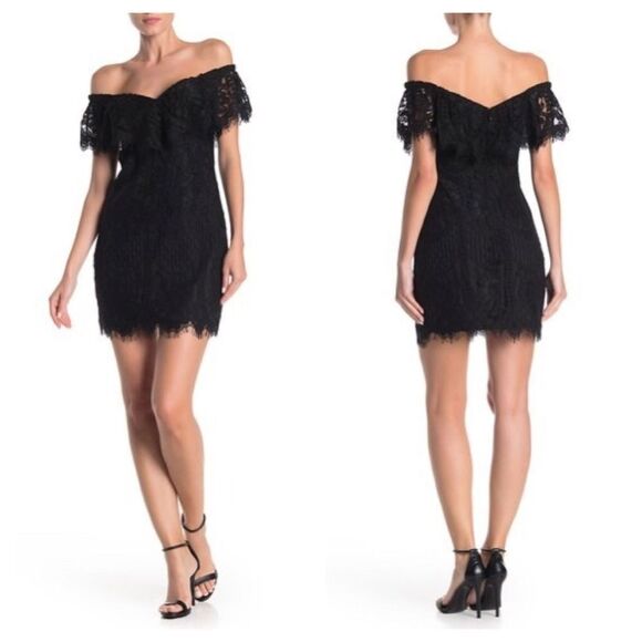 WAYF-Venice Off the Shoulder Mini Dress Size Small - Picture 1 of 8